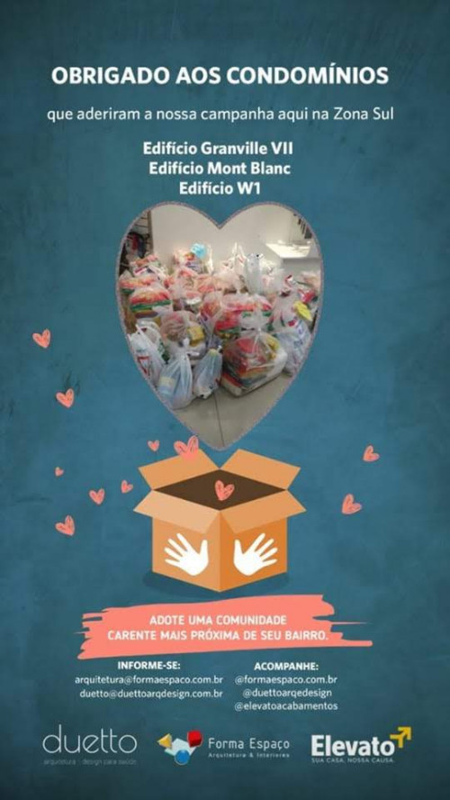 Adote uma comunidade carente próxima de seu bairro