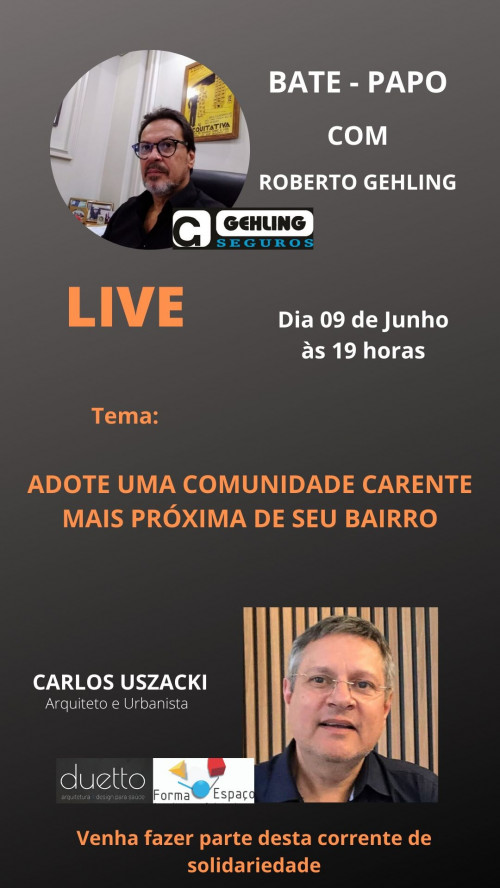 Adote uma comunidade carente próxima de seu bairro