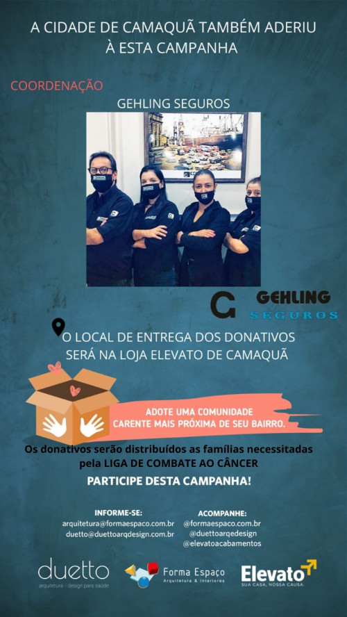 Adote uma comunidade carente próxima de seu bairro