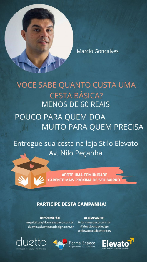 Adote uma comunidade carente próxima de seu bairro