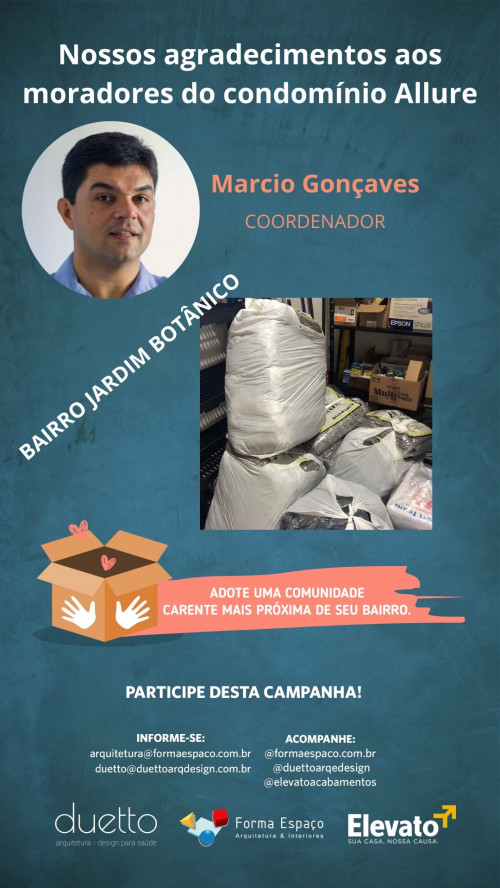 Adote uma comunidade carente próxima de seu bairro