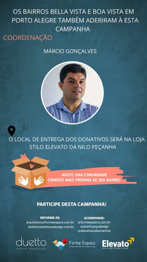 Adote uma comunidade carente próxima de seu bairro