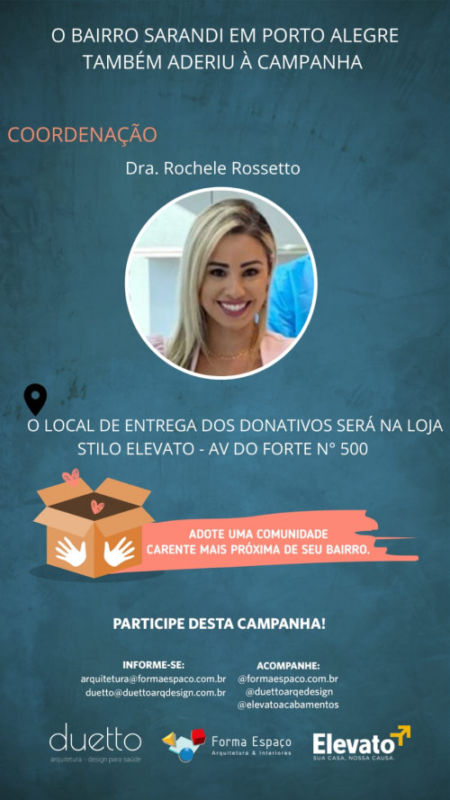 Adote uma comunidade carente próxima de seu bairro