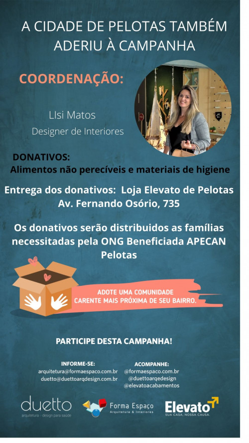 Adote uma comunidade carente próxima de seu bairro