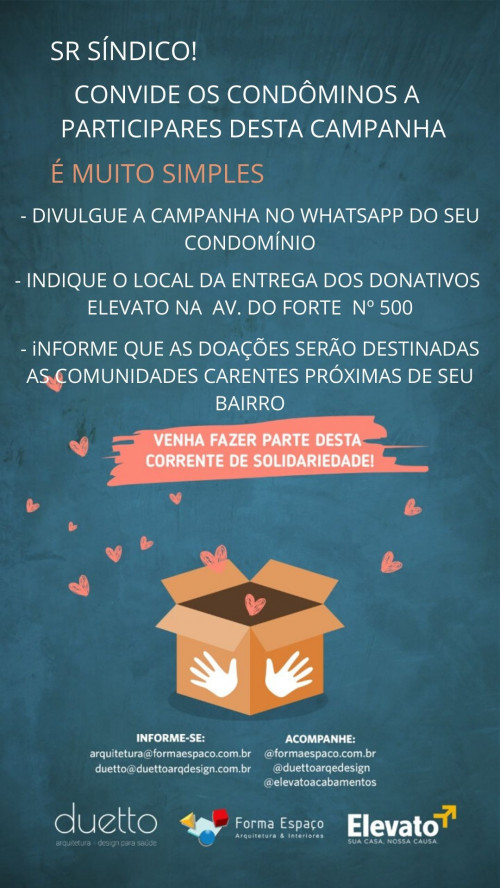 Adote uma comunidade carente próxima de seu bairro