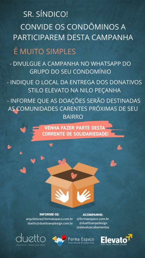 Adote uma comunidade carente próxima de seu bairro