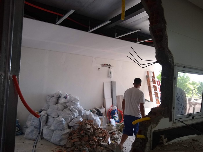 Obra integrao com apartamento