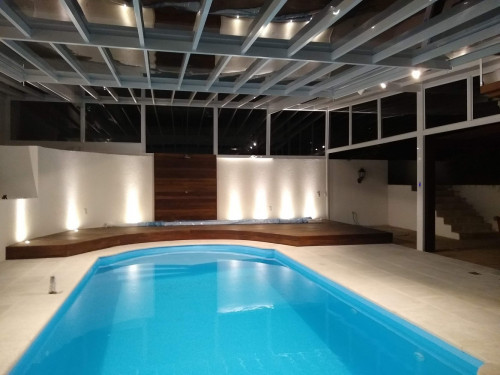 Projeto e execução, 'Ambiente de piscina', em residência Vila Assunção