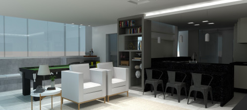 Integração de apartamento com terraço - CL